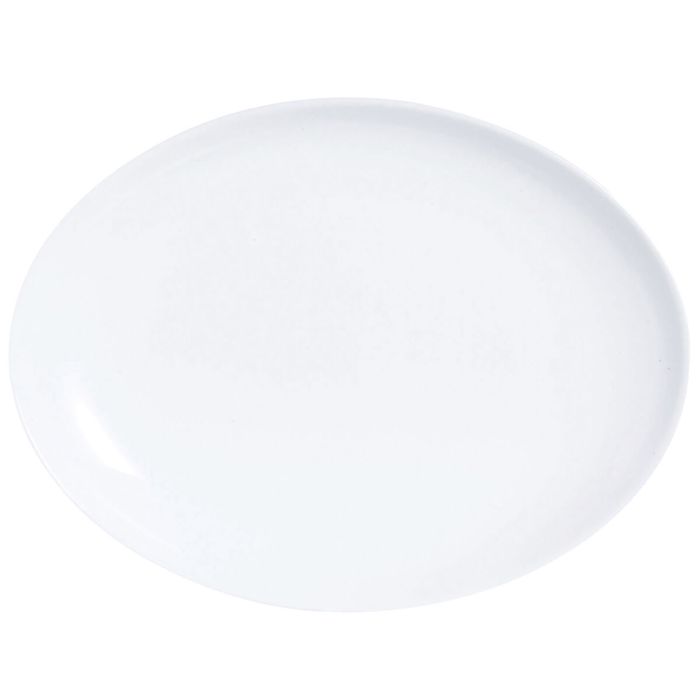 Fuente de Cocina Luminarc Diwali Ovalado Blanco Vidrio (33 x 25 cm) (12 Unidades) 2