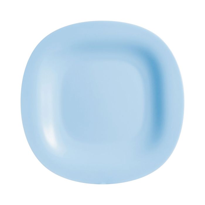Plato Llano Luminarc Carine Azul Vidrio (Ø 27 cm) (24 Unidades) 1