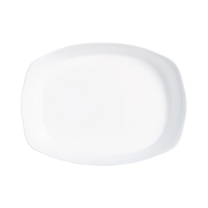 Fuente de Cocina Luminarc Smart Cuisine Rectangular Blanco Vidrio 38 x 27 cm (6 Unidades) 2