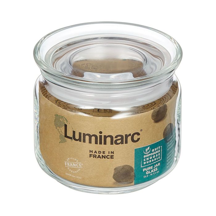 Tarro Luminarc Pav Transparente Silicona Vidrio (500 ml) (6 Unidades) 3