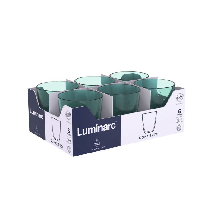 Vaso Luminarc Concepto Pepite Verde Vidrio 310 ml 24 Unidades 3