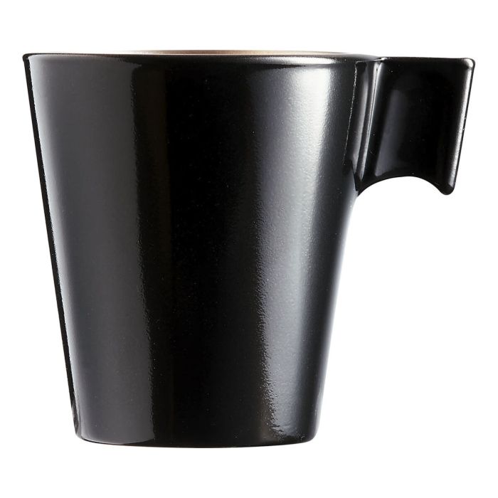 Taza Mug Luminarc Flashy Negro 80 ml Bicolor Vidrio (24 Unidades) 2