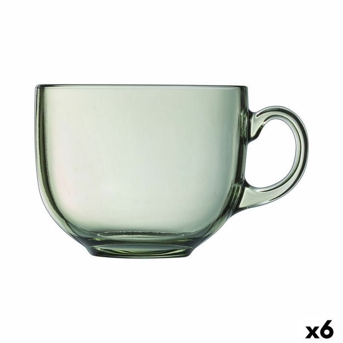 Taza Luminarc Alba Verde Vidrio 500 ml (6 Unidades)