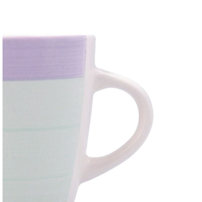 Taza Quid Kaleido Verde Morado Cerámica 330 ml (12 Unidades) 1