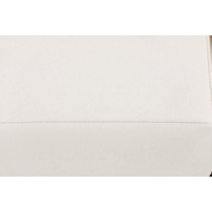 Banco de jardín ALMA de madera de acacia FSC con cojines - 2 personas - Blanco