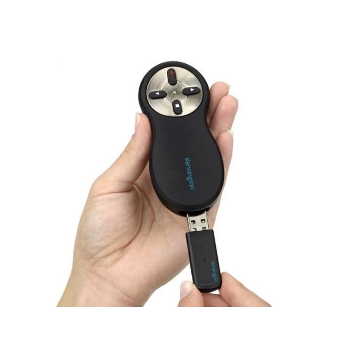 Kensington Presentador Inalámbrico Profesional con Láser Rojo, 4 Botones Intuitivos, USB Nano, Alcance 20m para PowerPoint/Keynote 3 Kensington Presentador Inalámbrico Profesional con Láser Rojo, 4 Botones Intuitivos, USB Nano, Alcance 20m para PowerPoint/Keynote 3