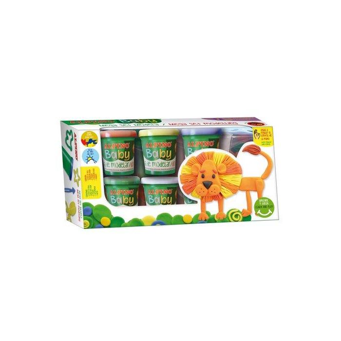 Pasta Modelar Alpino Baby Dough 6X85 Gr.