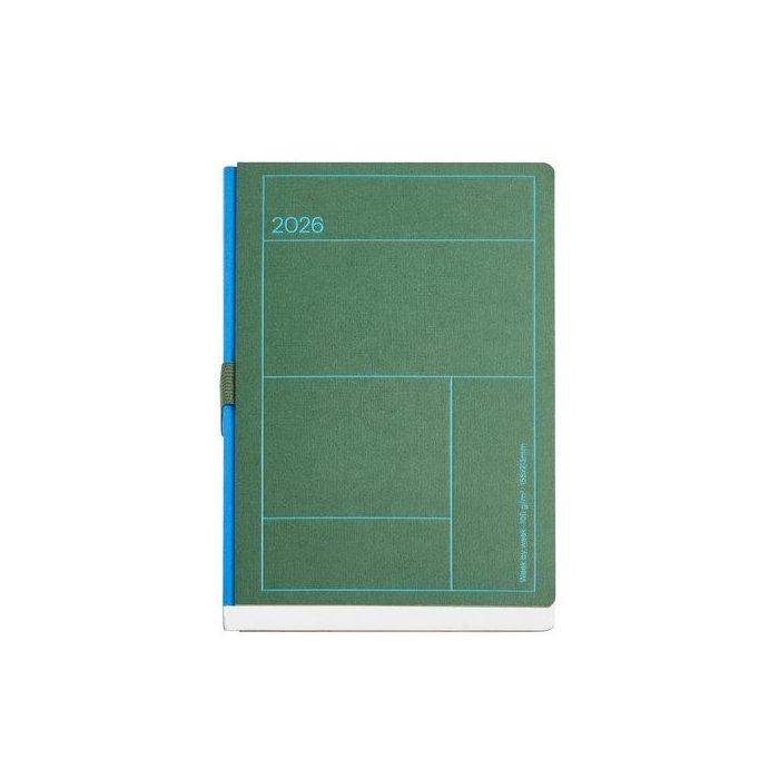 Agenda Anual (2026) Miquelrius Trends Back To Basics Lineas Tapa Dura Plus 155X213 S/V Verde