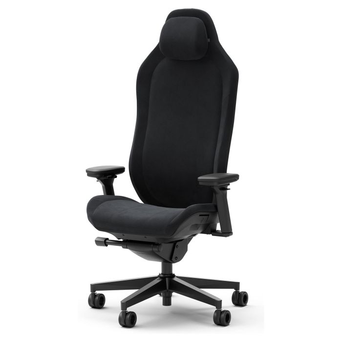 Fractal Design FD-CH-RE1A-01 Silla para Videojuegos de PC, Asiento Acolchado, Negro, Peso Máximo Usuario 125 kg