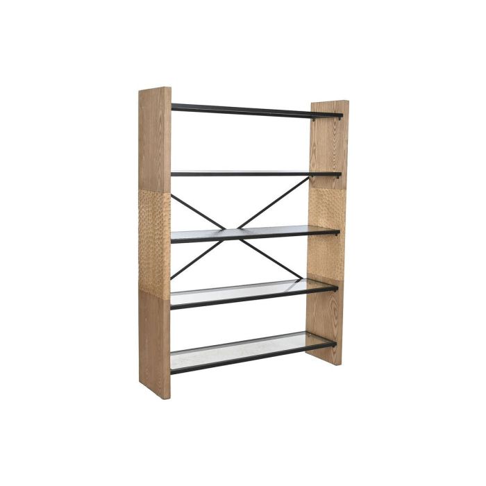 Estantería Home ESPRIT Metal Cristal Madera de abeto 120 x 31 x 158 cm Estantería Home ESPRIT Metal Cristal Madera de abeto 120 x 31 x 158 cm