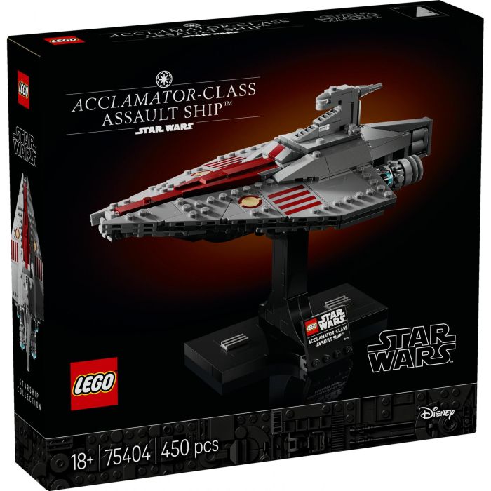 LEGO 75404 Nave de Asalto Clase Acclamator Star Wars: El Ataque de los Clones - Batalla de Geonosis - Modelo Construible y Coleccionable +18 9 LEGO 75404 Nave de Asalto Clase Acclamator Star Wars: El Ataque de los Clones - Batalla de Geonosis - Modelo Construible y Coleccionable +18 9