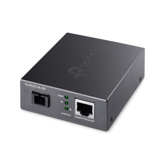 TP-Link TL-FC311A-20 convertidor de medio 1000 Mbit/s Monomodo Negro TP-Link TL-FC311A-20 convertidor de medio 1000 Mbit/s Monomodo Negro