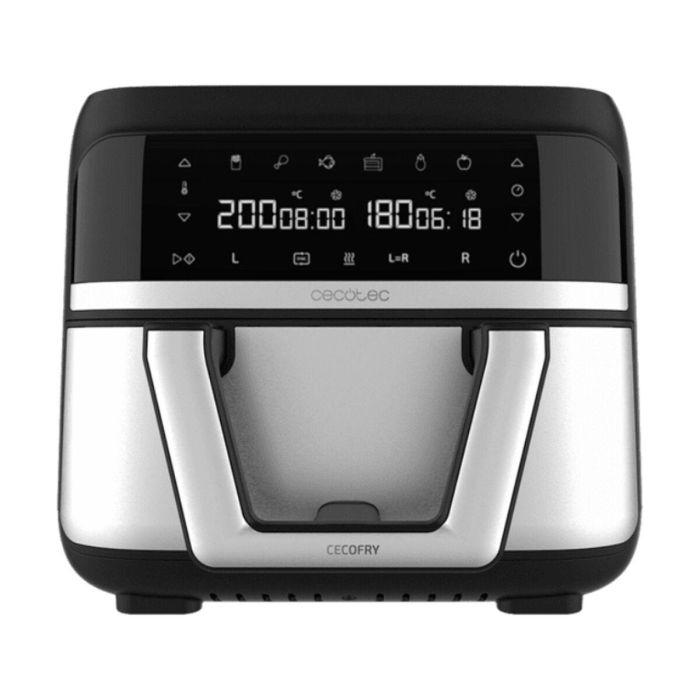 Cecotec Cecofry Dual 9000 Freidora de Aire Caliente 9L Doble Cubeta 2850W PerfectCook Digital Negro Acero Inoxidable 8