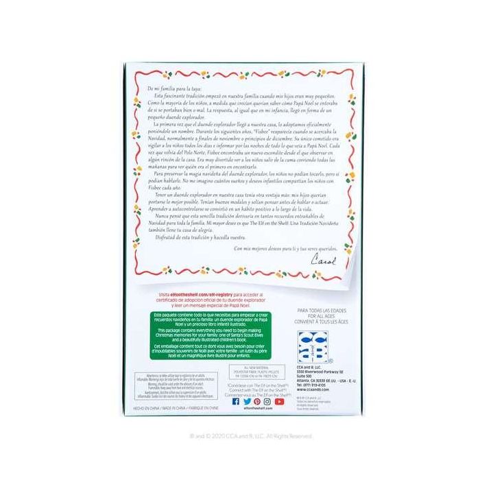 The Elf On The Shelf Cuento y Muñeco Elfo Niño 28x26,5x7,2 cm 2