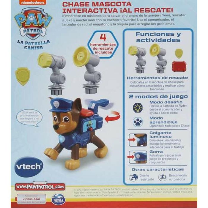 Mascota interactiva chase ¡al rescate!. juega con sus accesorios y completa las misiones de rescate 16,5x12,7x7,8 cm 4 Mascota interactiva chase ¡al rescate!. juega con sus accesorios y completa las misiones de rescate 16,5x12,7x7,8 cm 4