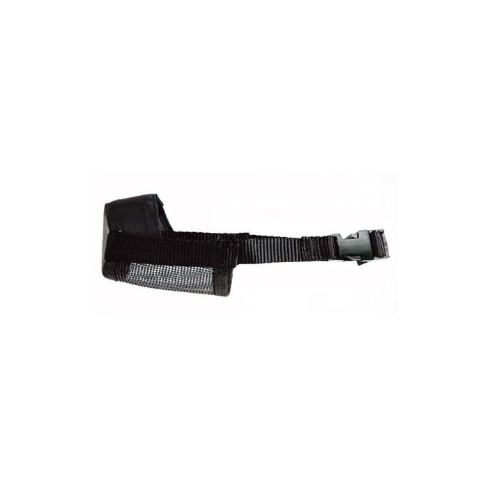Nayeco Bozal para Perro en Nylon Negro Talla M - Acolchado y Transpirable Nayeco Bozal para Perro en Nylon Negro Talla M - Acolchado y Transpirable