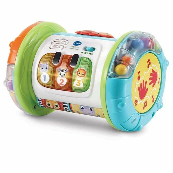Vtech Rodillo mágico 3 en 1 Multiactividades con 3 botones LED de colores, luces y sonidos para bebés de 6 a 36 meses, 25x15x24,1cm 9 Vtech Rodillo mágico 3 en 1 Multiactividades con 3 botones LED de colores, luces y sonidos para bebés de 6 a 36 meses, 25x15x24,1cm 9