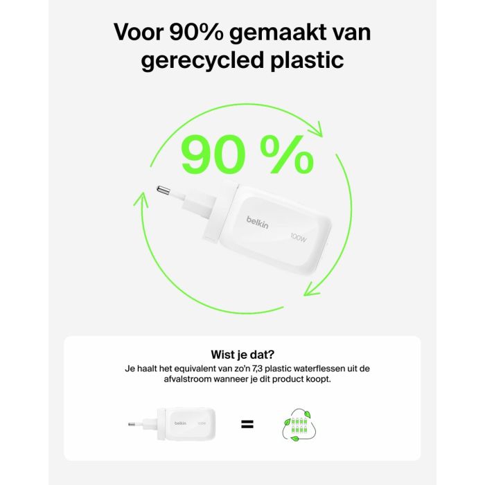 Cable USB Belkin Blanco 2