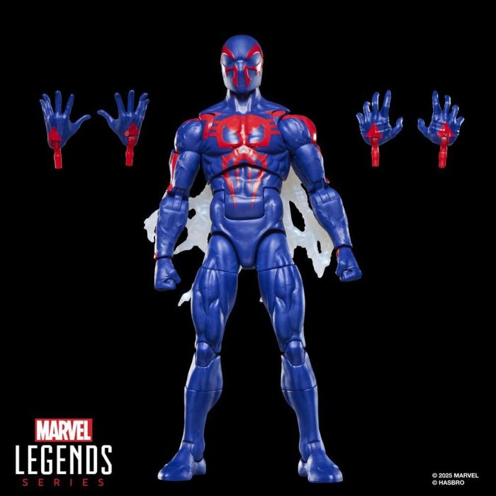 Hasbro Marvel Legends Figura Spider-Man 2099 15 cm, Figura de Acción Coleccionable con Capa y Manos Intercambiables