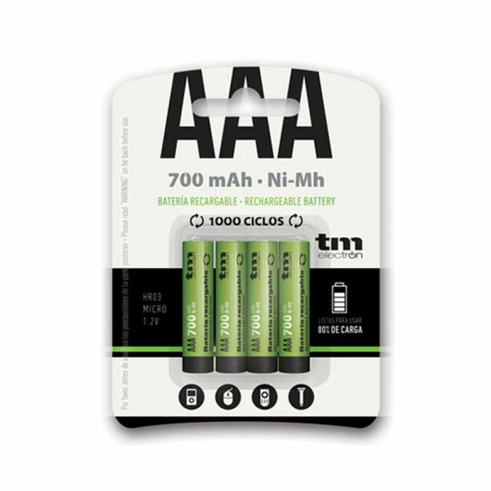 Pilas Recargables TM Electron R03 Ni-Mh Pilas Recargables TM Electron R03 Ni-Mh