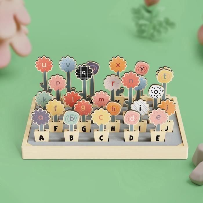Abc Flowers - TOP BRIGHT - 26 Macetas - Letras Mayúsculas - Letras Minúsculas - Alfabeto 3 Abc Flowers - TOP BRIGHT - 26 Macetas - Letras Mayúsculas - Letras Minúsculas - Alfabeto 3