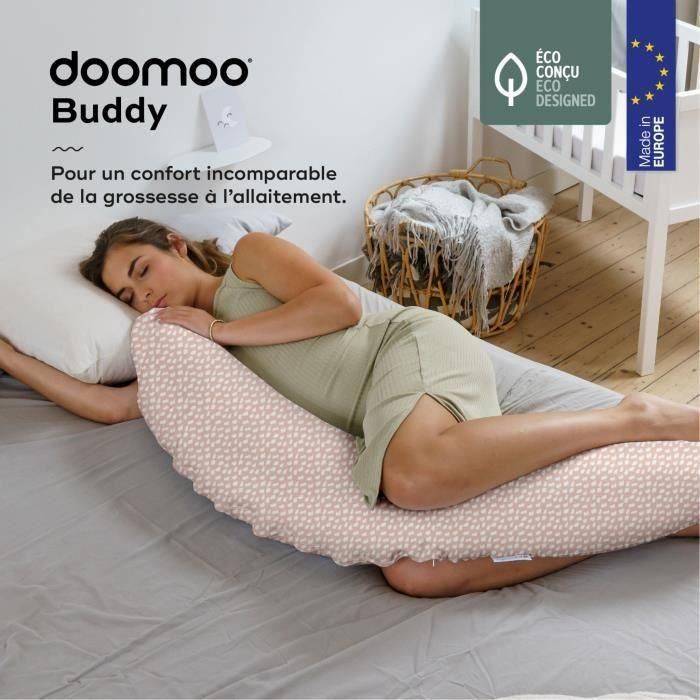 BABYMOOV Cojín premamá Doomoo Buddy, comodidad única desde el embarazo hasta la lactancia, rosa nublado 1 BABYMOOV Cojín premamá Doomoo Buddy, comodidad única desde el embarazo hasta la lactancia, rosa nublado 1