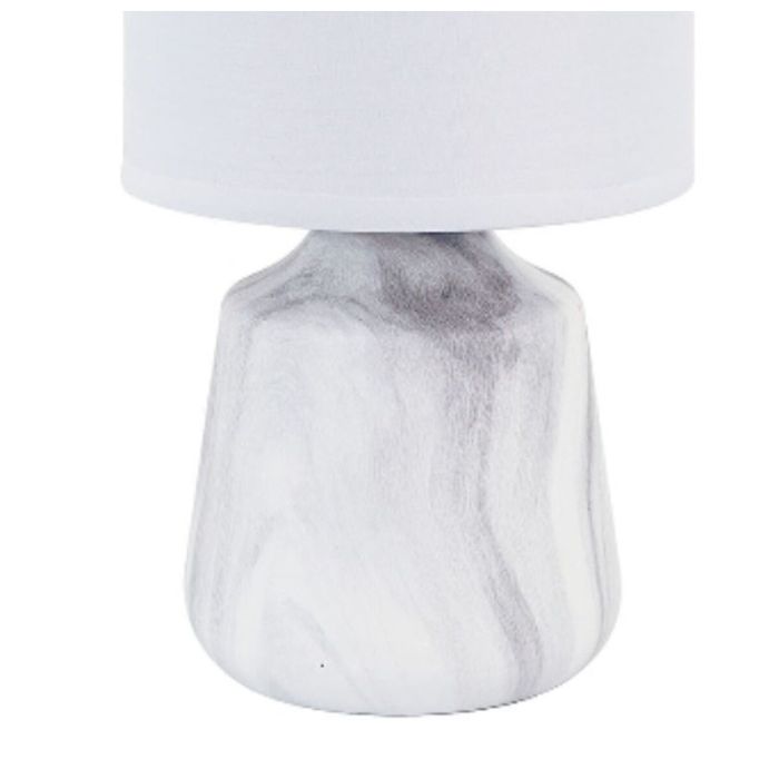 Lámpara de mesa Versa Blanco Cerámica 24,5 x 12,5 x 24,5 cm 1