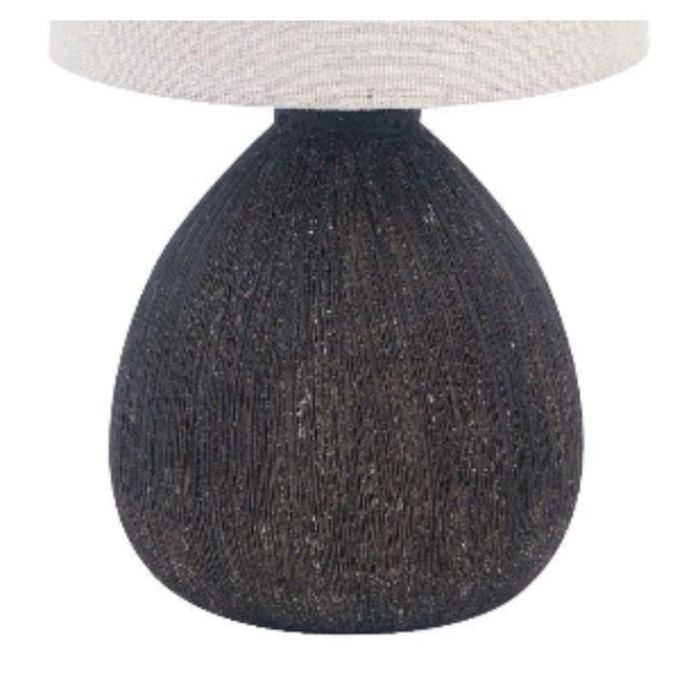 Lámpara de mesa Versa Negro Cerámica 14 x 28 x 14 cm 1