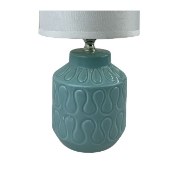 Lámpara de mesa Versa Lizzy Azul Cerámica 13 x 26,5 x 10 cm 1