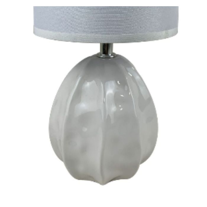 Lámpara de mesa Versa Mery 25 W Blanco Cerámica 14 x 27 x 11 cm 1