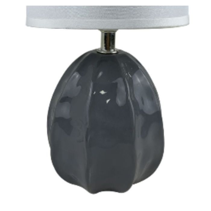 Lámpara de mesa Versa Mery 25 W Gris Cerámica 14 x 27 x 11 cm 1