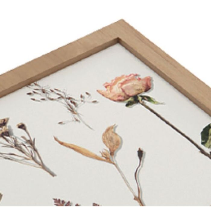 Caja Decorativa Versa Flores Madera MDF 24 x 7 x 24 cm 1