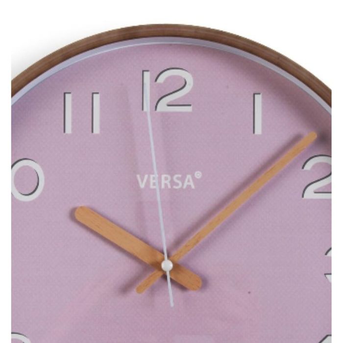 Reloj de Pared Versa Rosa Plástico Cuarzo 4,3 x 30 x 30 cm 1
