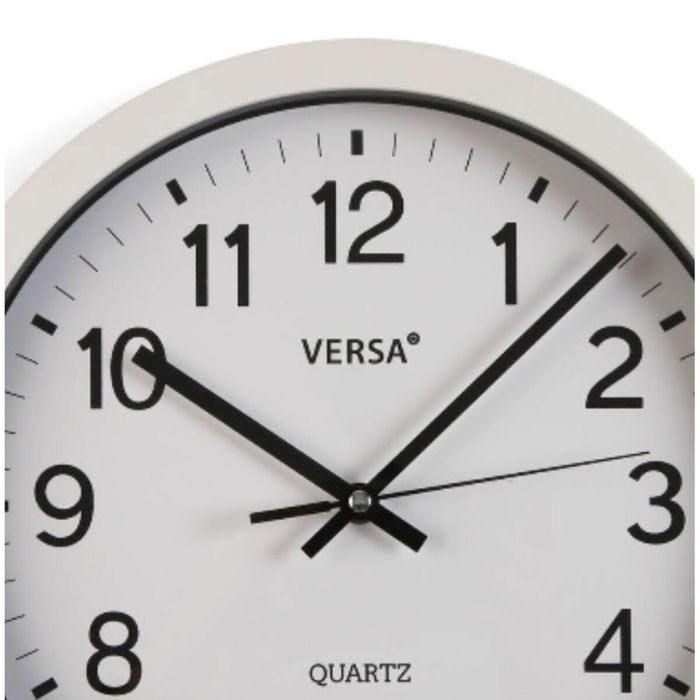 Reloj de Pared Versa Blanco Plástico Cuarzo 4,3 x 30 x 30 cm 1