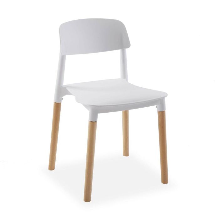 Silla Versa Blanco 45 x 76 x 42 cm (4 Unidades) 5