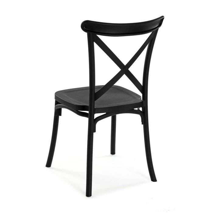 Silla Versa Negro 43 x 88 x 43 cm (4 Unidades) 2