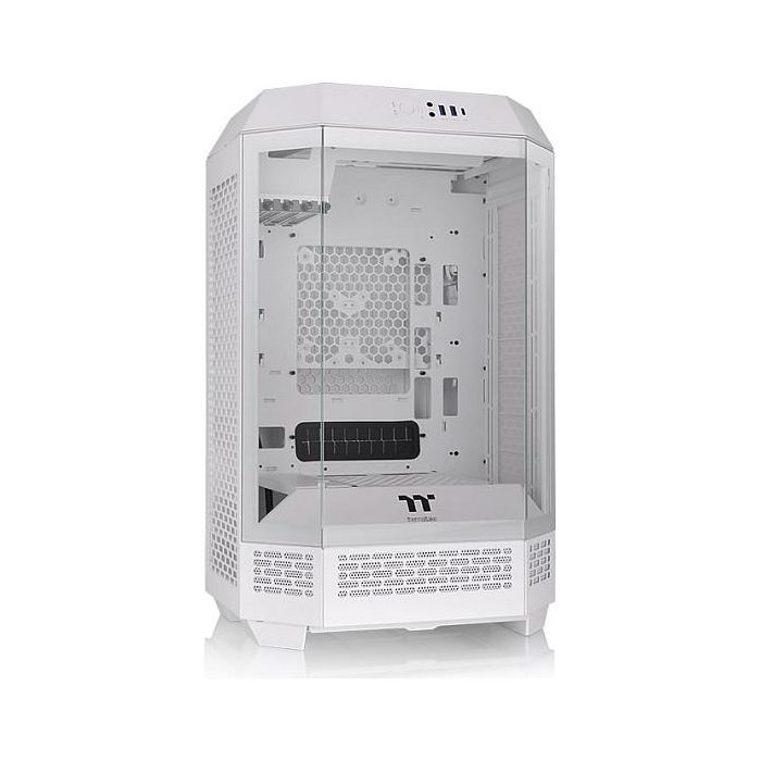 Thermaltake The Tower 300 Micro Torre PC Blanco, micro ATX, Mini-ITX, SPCC, Vidrio templado, hasta 21 cm de altura de CPU, 40 cm de GPU 2