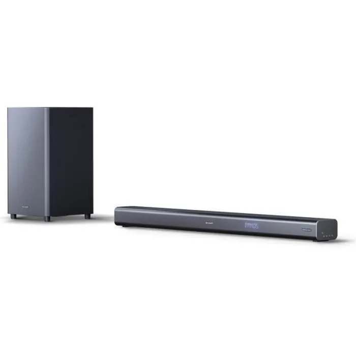 Sharp HT-SBW460 Barra de Sonido 3.1 Canales con Dolby Atmos, Bluetooth 4.2 - Gris Sharp HT-SBW460 Barra de Sonido 3.1 Canales con Dolby Atmos, Bluetooth 4.2 - Gris