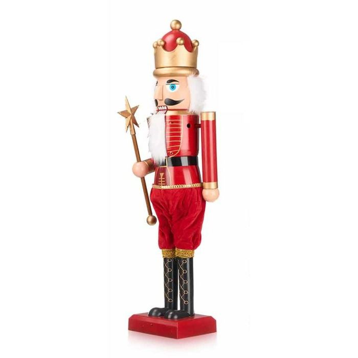 Figura Decorativa Cascanueces Rojo Música Movimiento Extensible Plástico