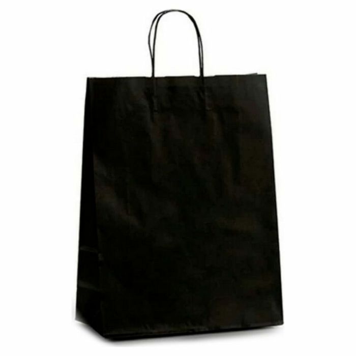 Bolsa de Papel Negro (12 x 52 x 32 cm) (25 Unidades) 1