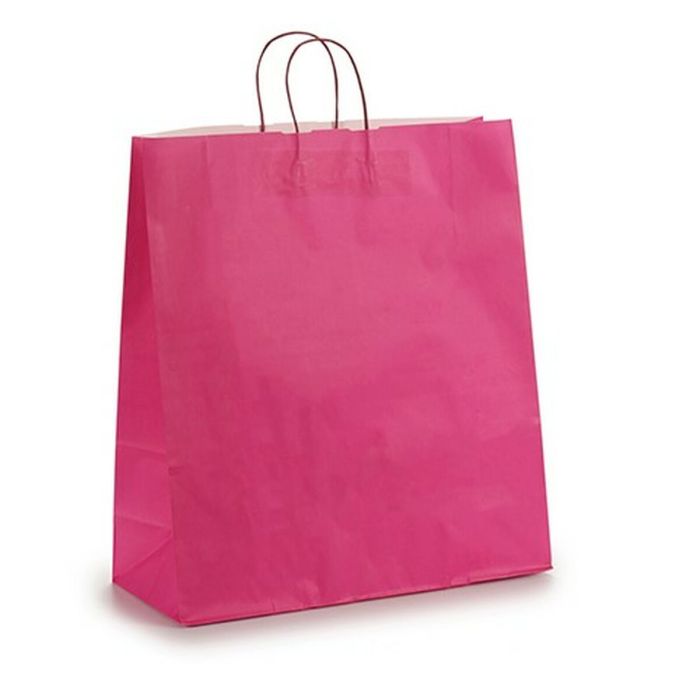 Bolsa de Papel Rosa 16 x 57,5 x 46 cm (25 Unidades) 1