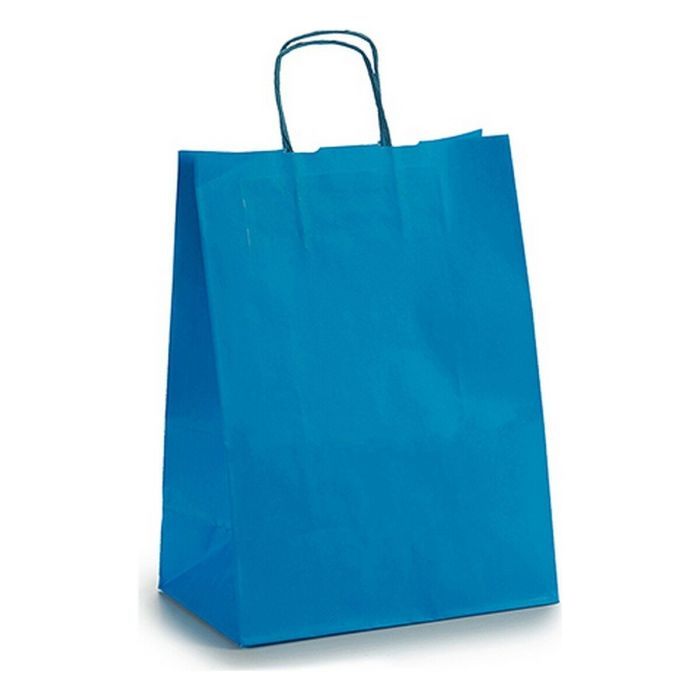 Bolsa de Papel 24 x 12 x 40 cm Azul (25 Unidades) 1