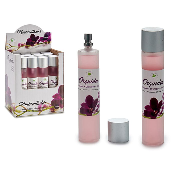 Spray Ambientador Orquídea Plástico Vidrio (100 ml) (12 Unidades) 1