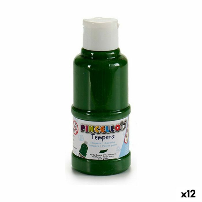 Témperas 120 ml Verde oscuro (12 Unidades)