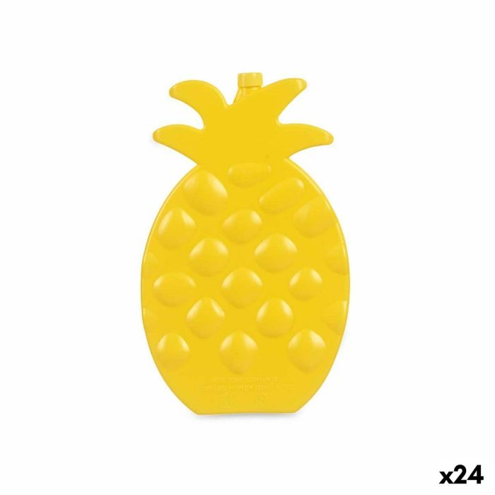 Enfriador de Botellas Piña Amarillo Plástico (200 ml) (1,5 x 20 x 13 cm) (24 Unidades)