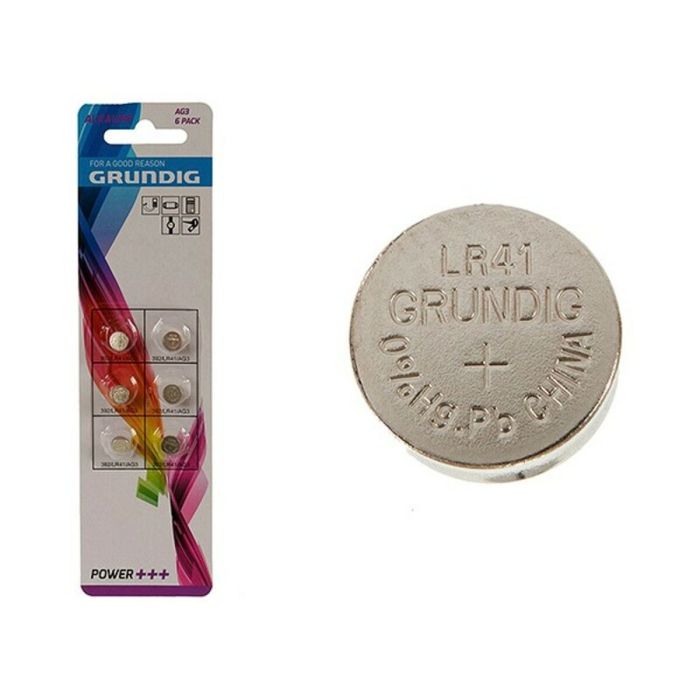Pilas de Botón Alcalinas Grundig LR41 AG3 (24 Unidades) 1 Pilas de Botón Alcalinas Grundig LR41 AG3 (24 Unidades) 1