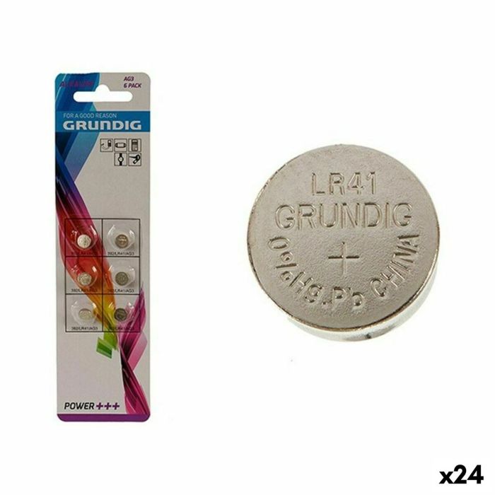 Pilas de Botón Alcalinas Grundig LR41 AG3 (24 Unidades) Pilas de Botón Alcalinas Grundig LR41 AG3 (24 Unidades)
