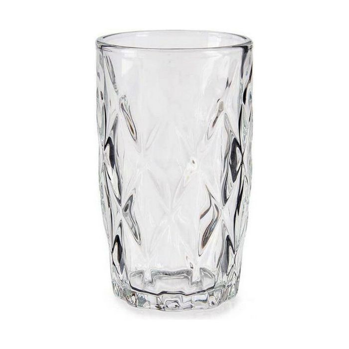 Vaso Diamante Transparente Vidrio (340 ml) (6 Unidades) Vaso Diamante Transparente Vidrio (340 ml) (6 Unidades)