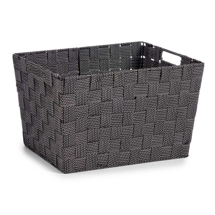 Cesta Negro Tela 10 L (25 x 20 x 35 cm) (12 Unidades) 1