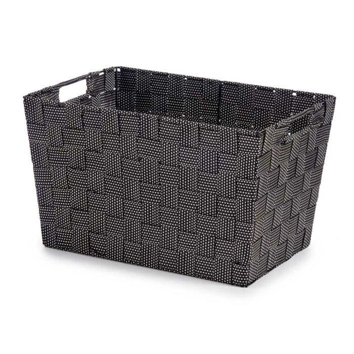 Cesta Negro Tela 10 L (25 x 20 x 35 cm) (12 Unidades) 3